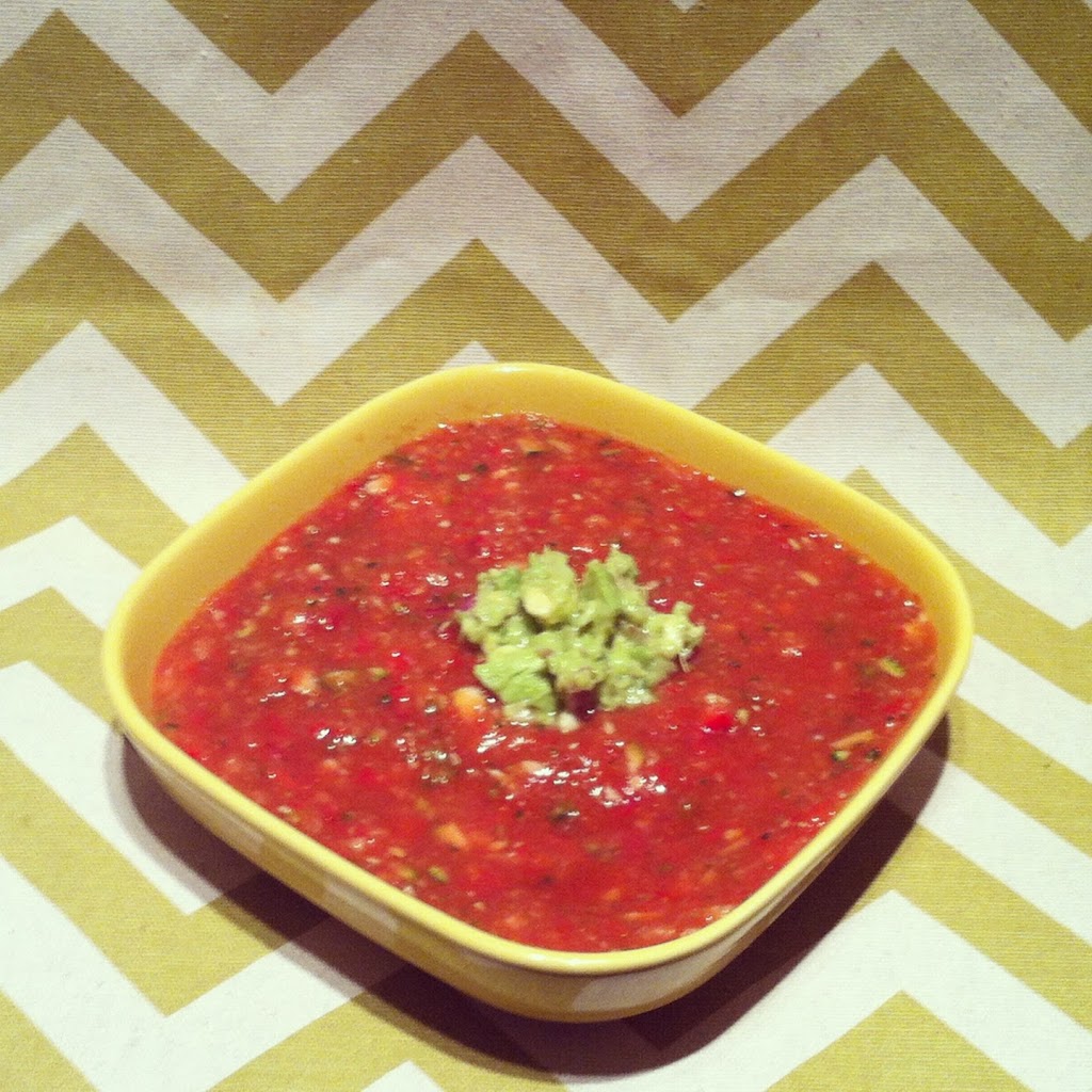 Oven-Roasted Tomato Gazpacho | Plaid and Paleo