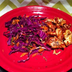 BBQ Chicken and Coleslaw