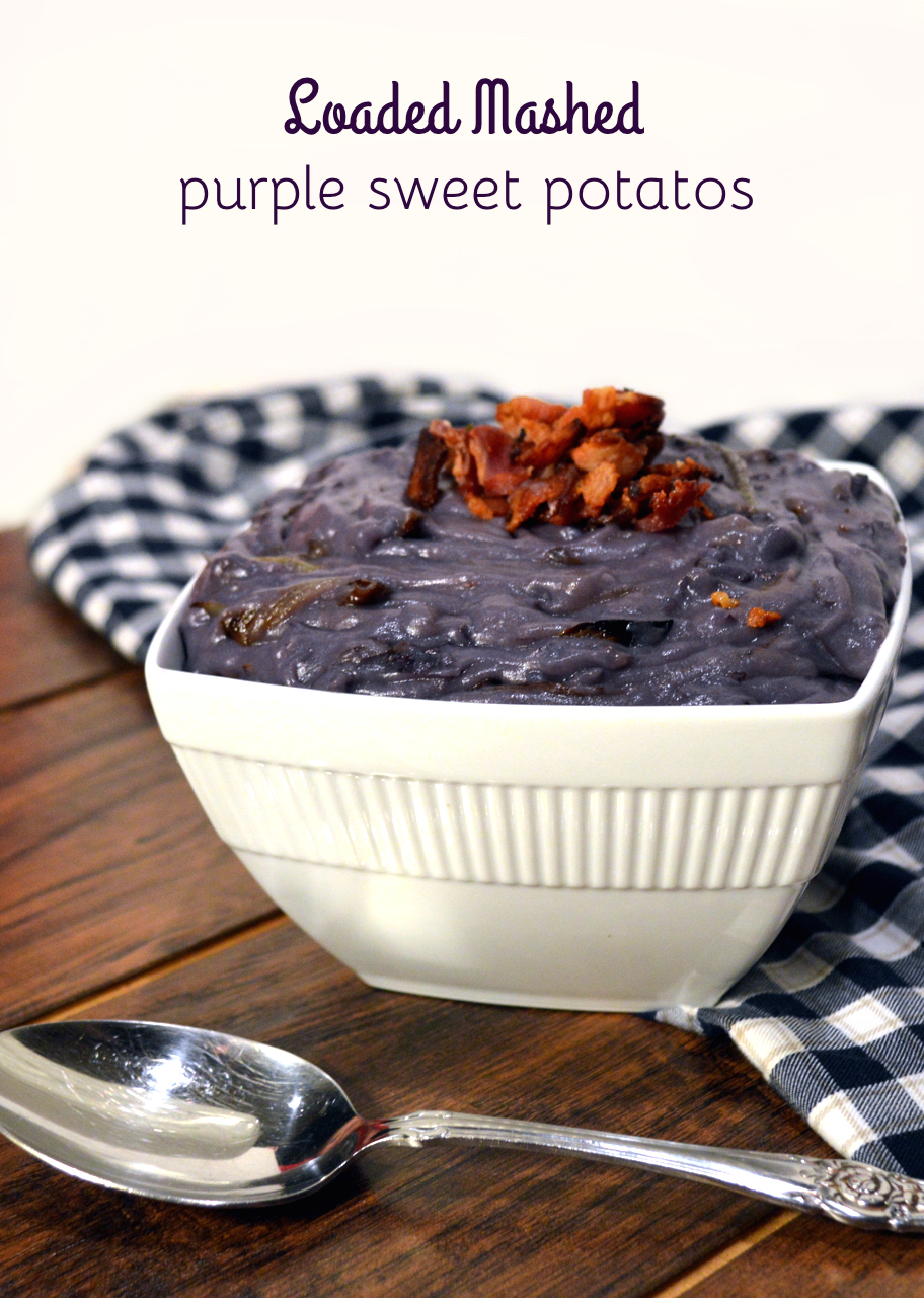 mashed purple sweet potatoes