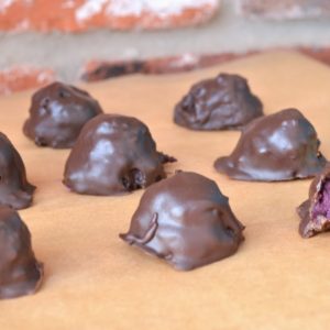 Dark Chocolate Cherry Bites | Plaid and Paleo