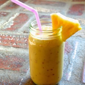 Tropical MCT Smoothie | Plaid and Paleo