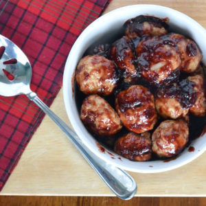 Cranberry Turkey Meatballs | Plaid and Paleo