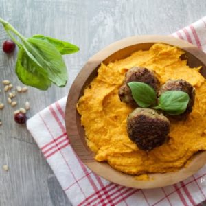 Cranberry Pesto Meatballs | Plaid and Paleo