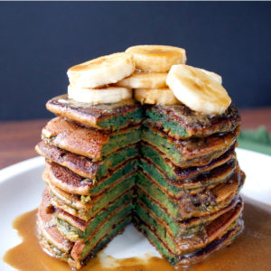 Naturally Green Pancakes | Plaid and Paleo