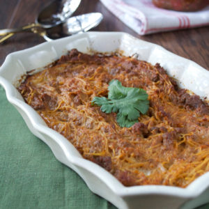 Enchilada Pasta | Plaid and Paleo