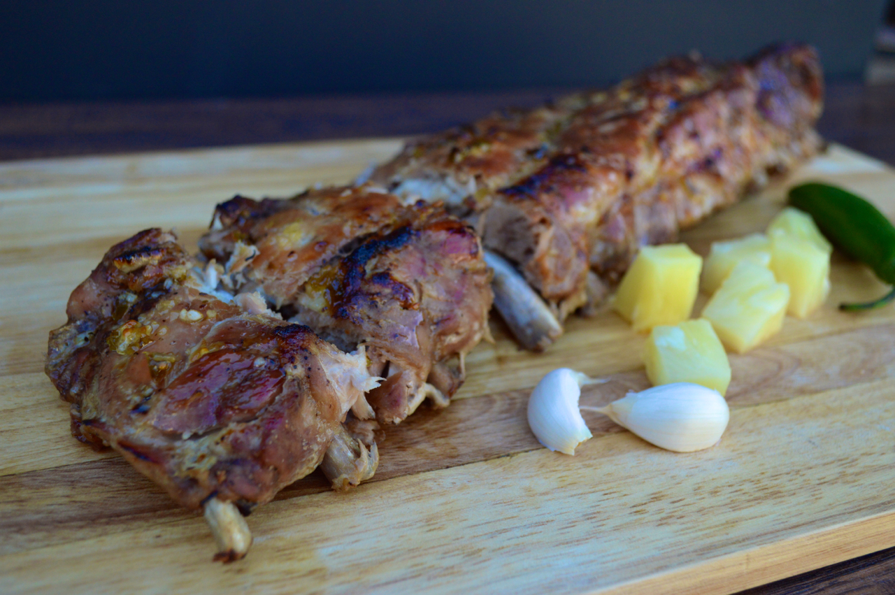 Spicy Pineapple Ribs | Plaid and Paleo