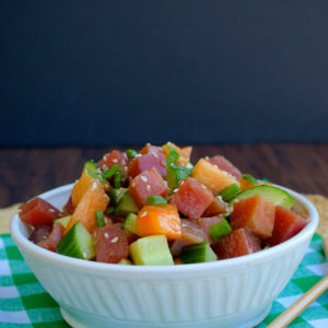 Summer Ahi Tuna Salad | Plaid and Paleo