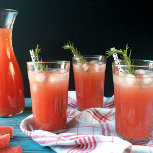 Rosemary Watermelon Lemonade | Plaid and Paleo