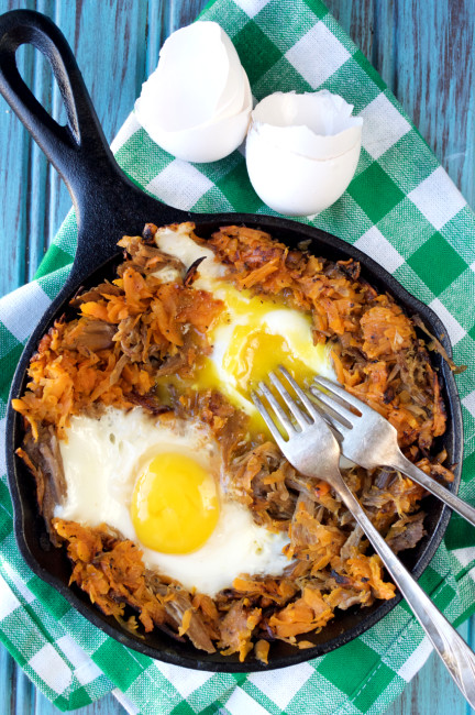 Shredded Pork Hash from Paleo for One | Plaid and Paleo