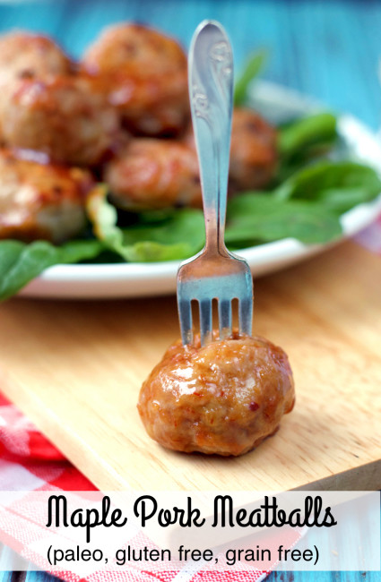 Maple Pork Meatballs | Plaid and Paleo