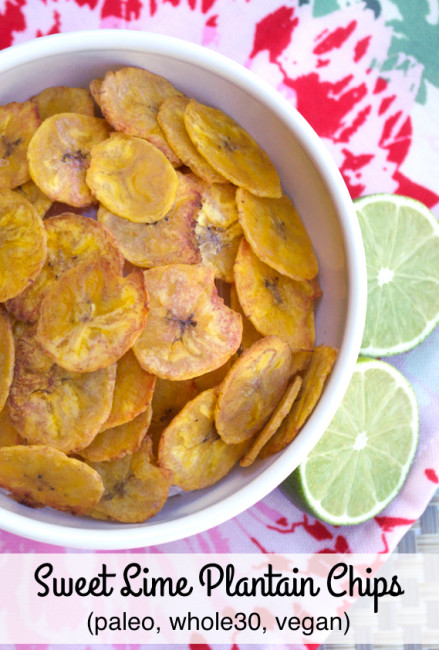 Sweet Lime Plantain Chips | Plaid and Paleo
