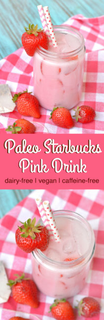 Paleo Starbucks vaaleanpunainen juoma / Plaid ja Paleo