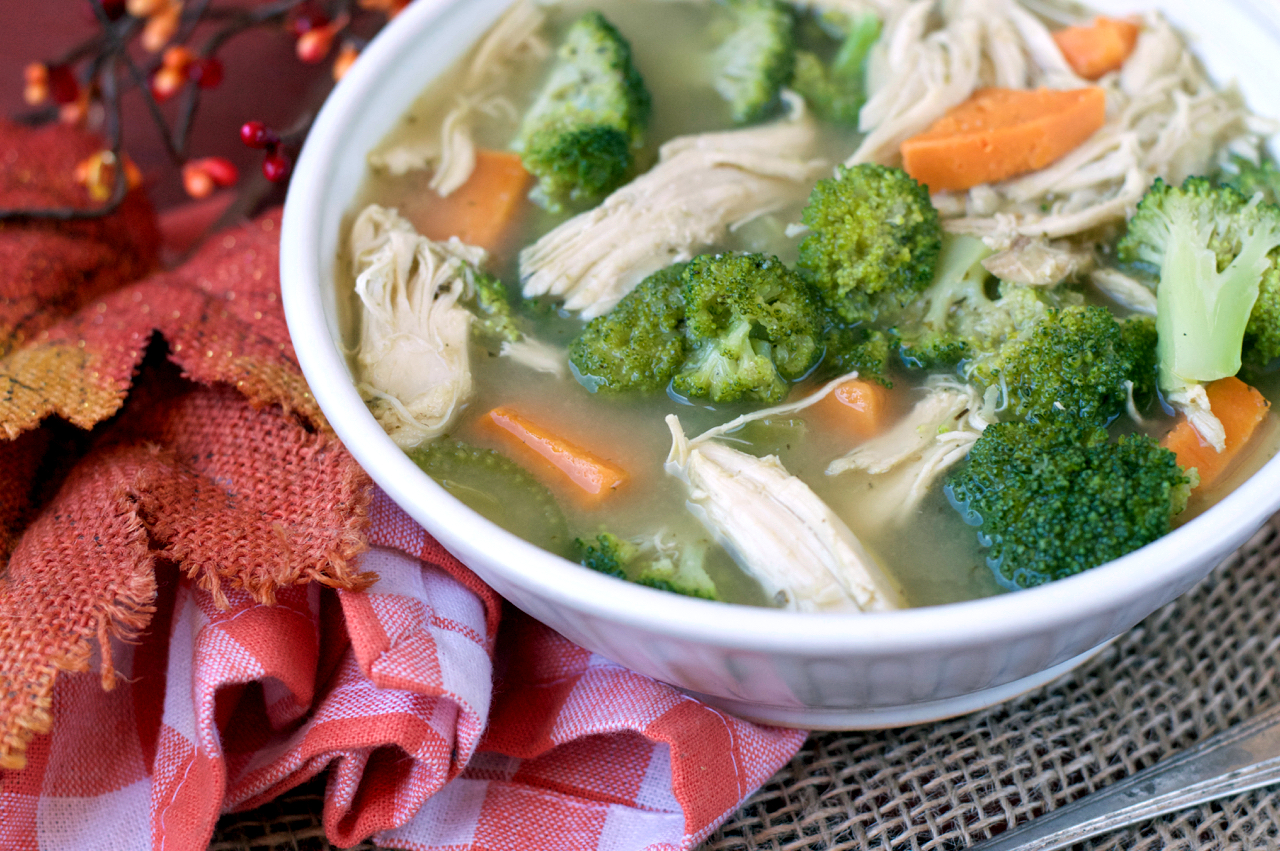 Turkey, Sweet Potato and Broccoli Soup | Plaid and Paleo