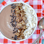 Paleo Chocolate Cashew Smoothie Bowl | Plaid and Paleo