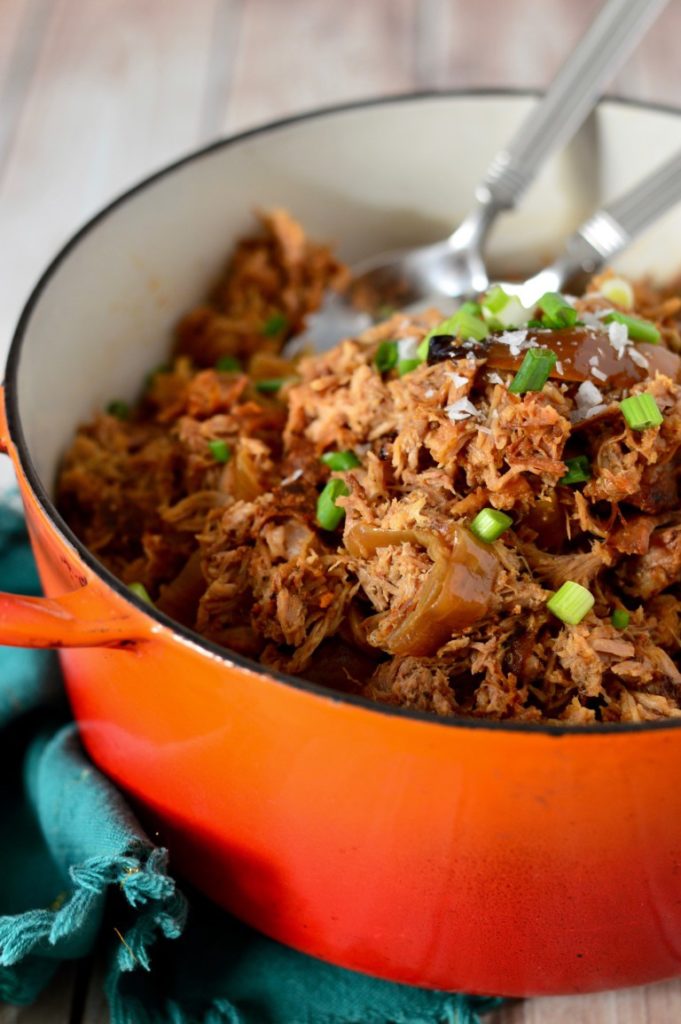 50+ Whole30 Slow Cooker Dinner Recipes - Smokey Pulled Pork | Plaid & Paleo