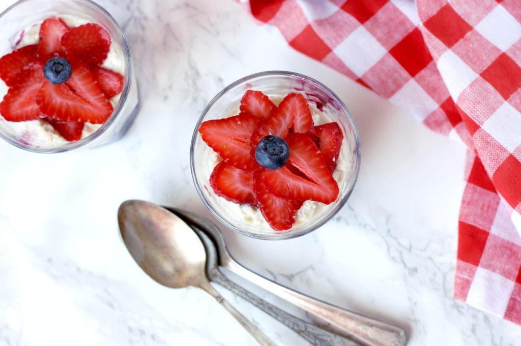 Red, White and Blue Paleo Parfait | Plaid and Paleo