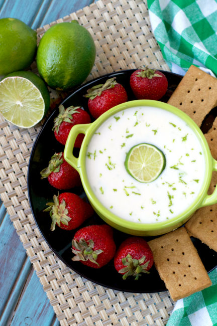 Vegan Key Lime Pie Dip | Plaid & Paleo