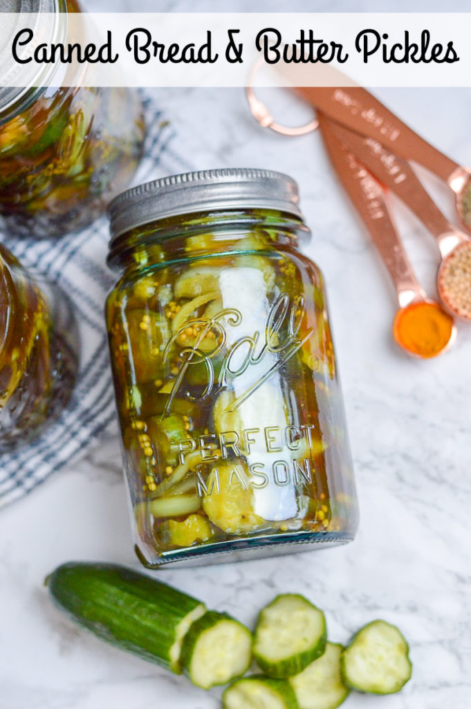 Canned Bread & Butter Pickles with Ball® Home Canning | Plaid and Paleo