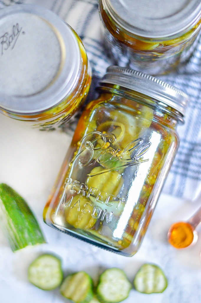 Canned Bread & Butter Pickles with Ball® Home Canning | Plaid and Paleo